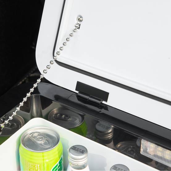Réfrigérateur Portable 25 L 12/24 V à Compresseur -20 °C, Frigo-Congélateur Voiture avec LED et Poignées Pliables, Camping/Maison, Blanc - Image 10