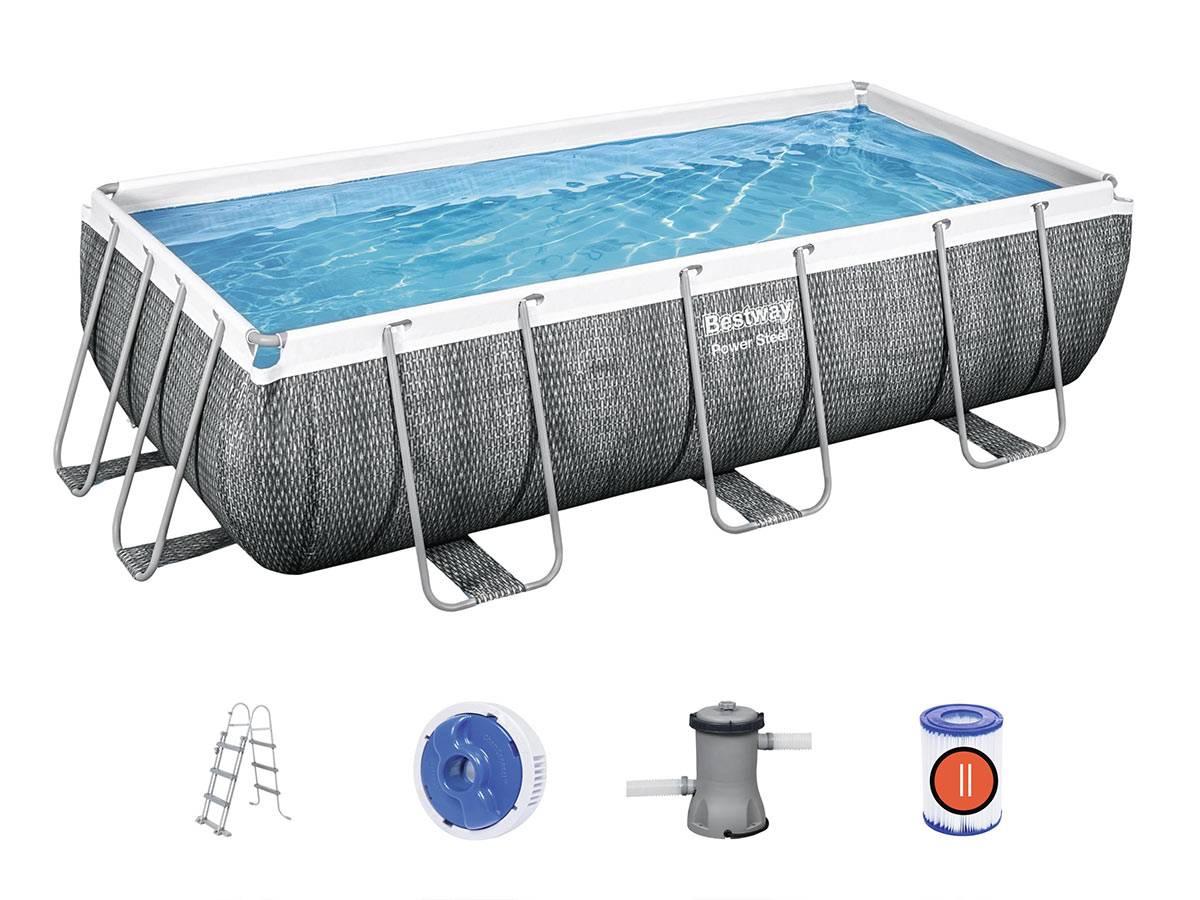 Bestway - Piscine tubulaire rectangulaire Power Steel 4,04 x 2,01 x 1,00 m - Bestway - Imagen 1