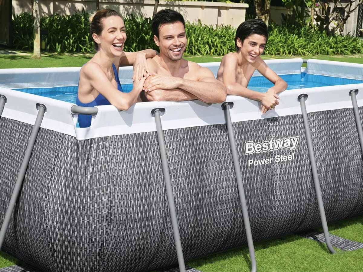 Bestway - Piscine tubulaire rectangulaire Power Steel 4,04 x 2,01 x 1,00 m - Bestway - Imagen 5