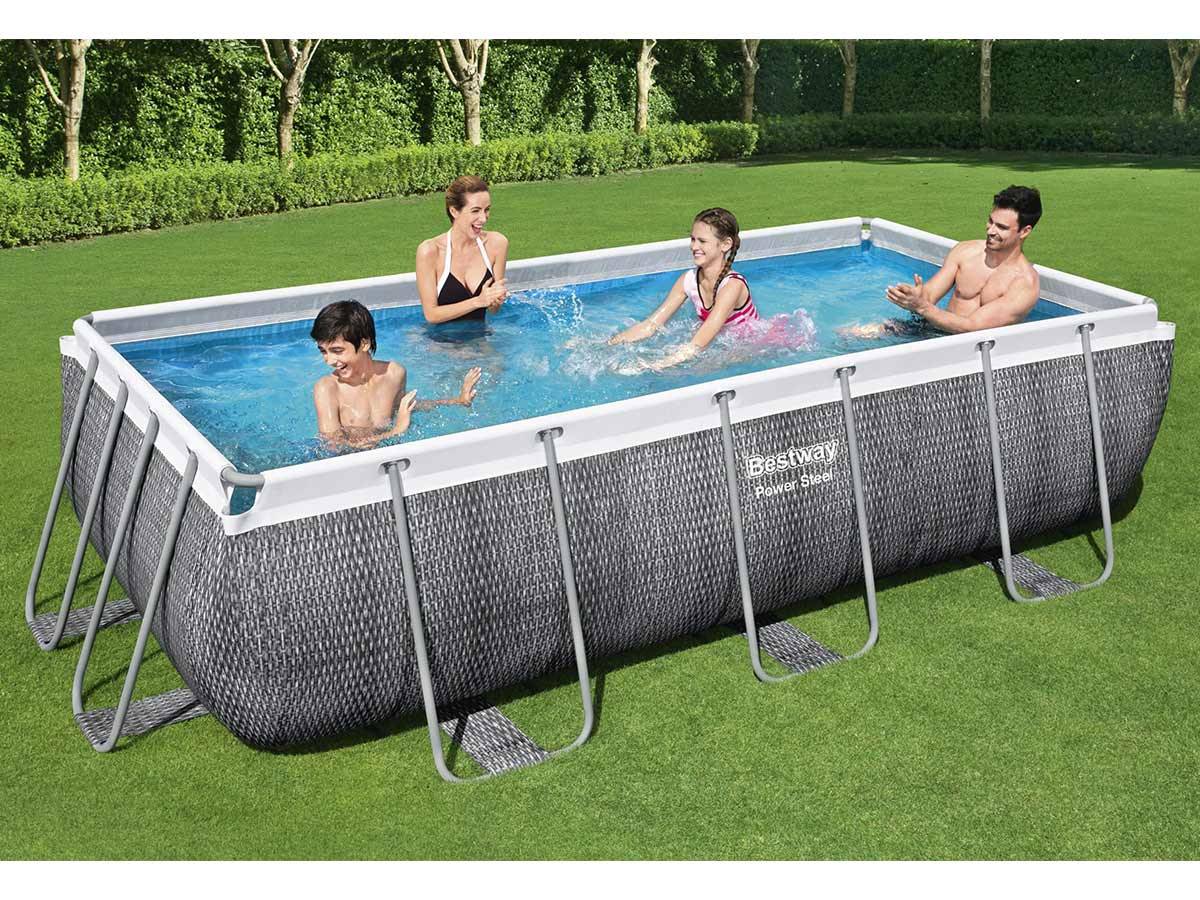 Bestway - Piscine tubulaire rectangulaire Power Steel 4,04 x 2,01 x 1,00 m - Bestway - Imagen 3
