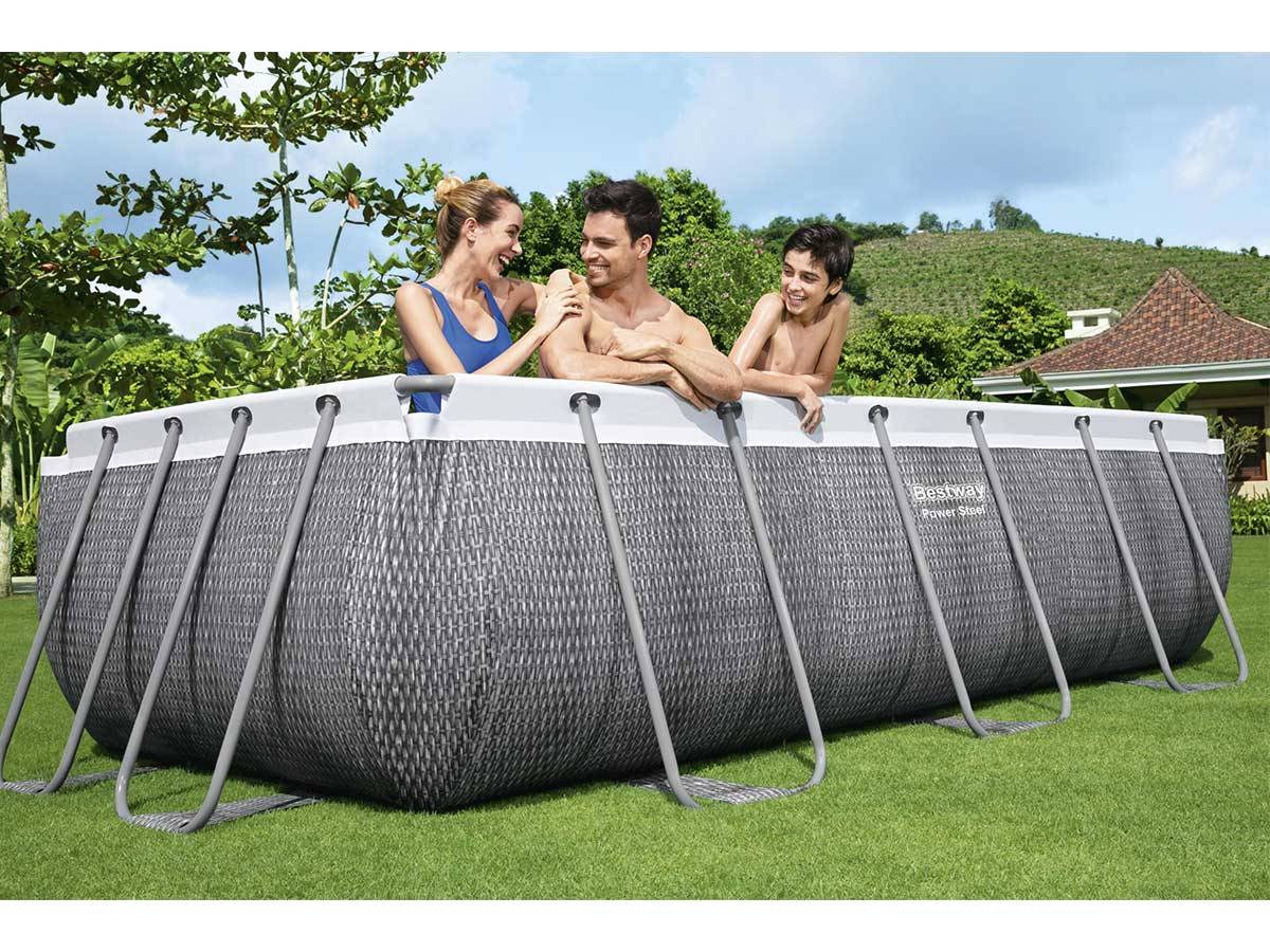 Bestway - Piscine tubulaire rectangulaire Power Steel 4,04 x 2,01 x 1,00 m - Bestway - Imagen 4