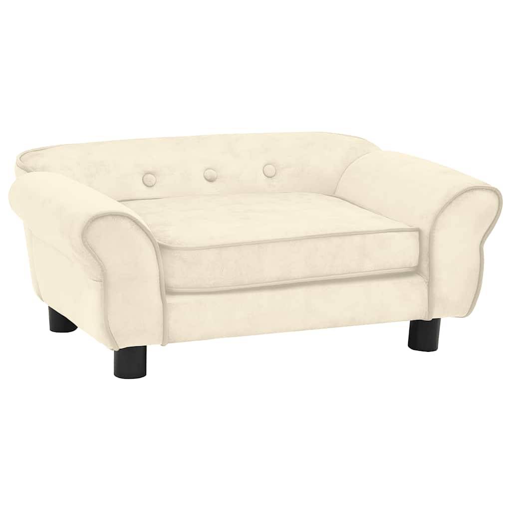 Vidaxl - Canapé pour chien Crème 72x45x30 cm Peluche vidaXL 171042 - Imagen 2
