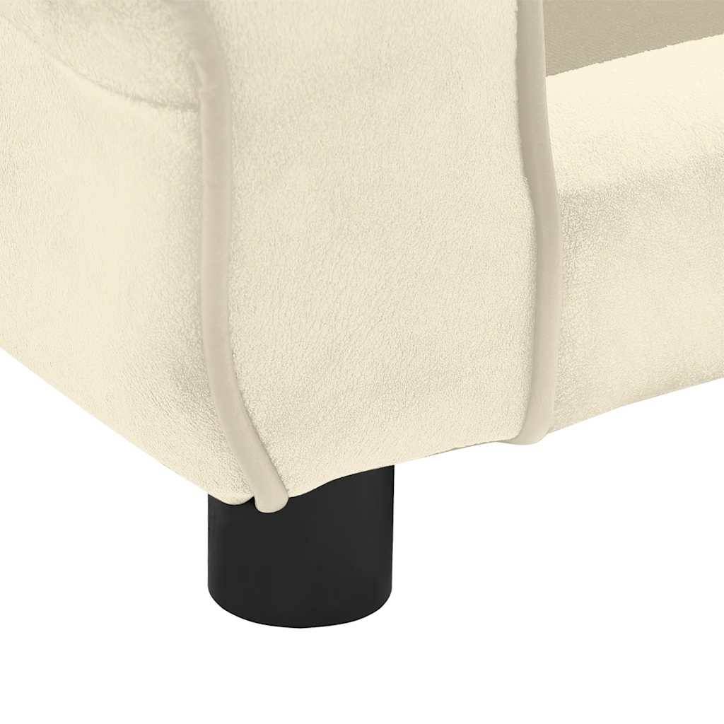 Vidaxl - Canapé pour chien Crème 72x45x30 cm Peluche vidaXL 171042 - Imagen 5
