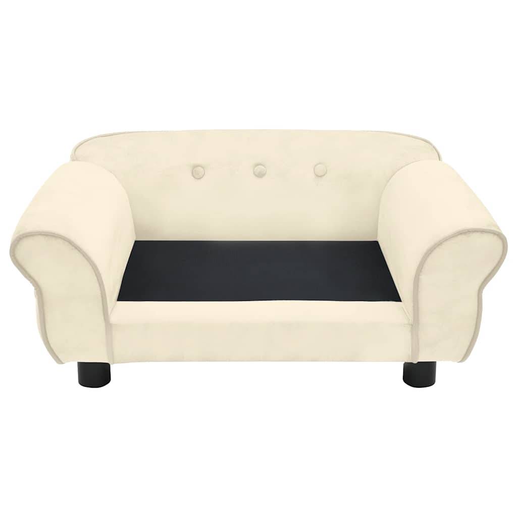 Vidaxl - Canapé pour chien Crème 72x45x30 cm Peluche vidaXL 171042 - Imagen 6