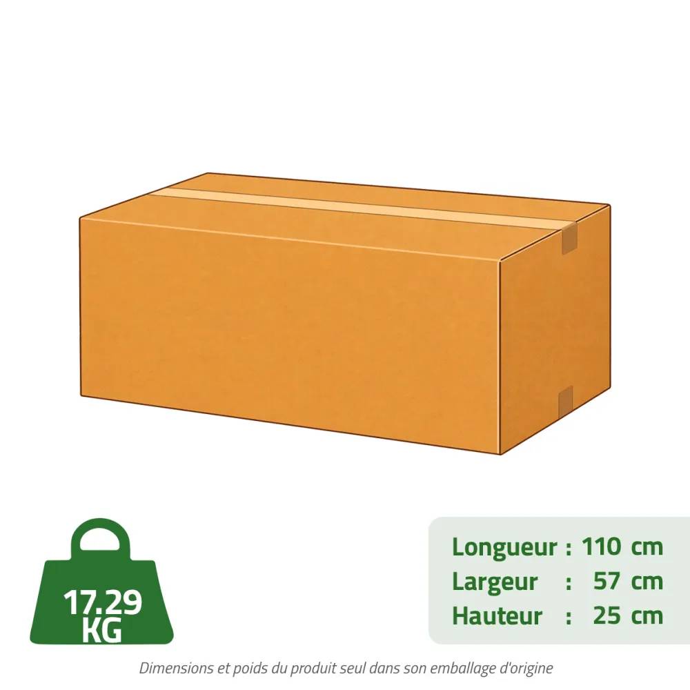 Lot de 5 Ratières de passage galvanisée 50x18x18cm - Image 3