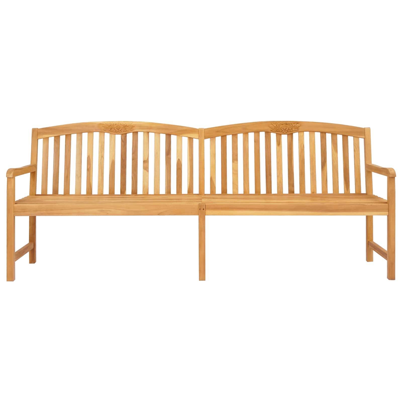 PANGIVO - Banc de jardin bois de teck naturel 228 x 60 x 90 cm - PANGIVO - Image 3