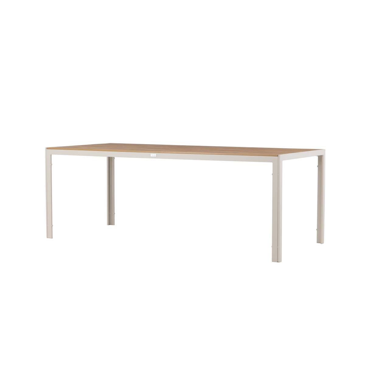 Paris Prix - Table de Jardin "Break" 205cm Beige & Naturel - Image 5