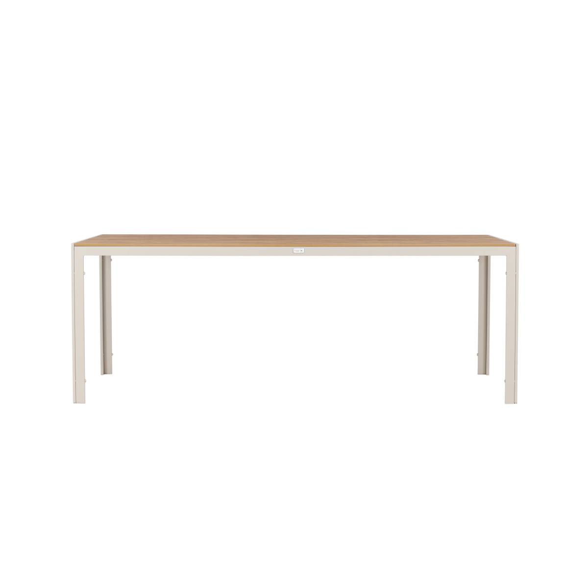 Paris Prix - Table de Jardin "Break" 205cm Beige & Naturel - Image 4