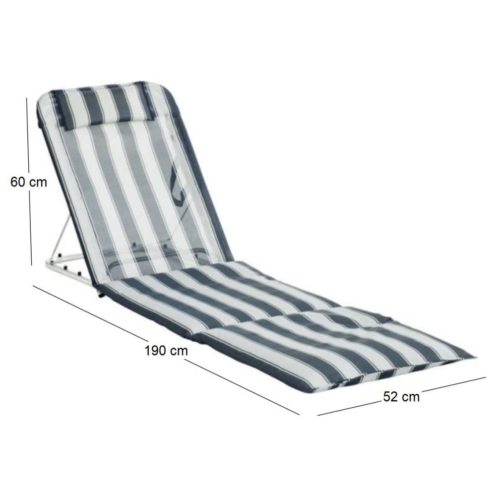 Hevea - Matelas de plage et caldos Banasal Rayé bleu Hevea - Imagen 4