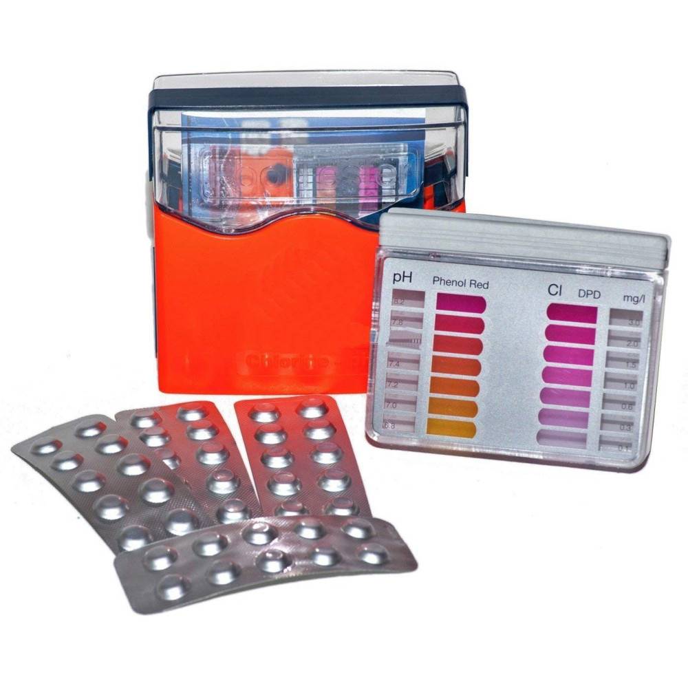 Coffret de Test D'eau pour Piscine au Chlore- Teste par Pastilles - Analyse de Votre Piscine - Imagen 1
