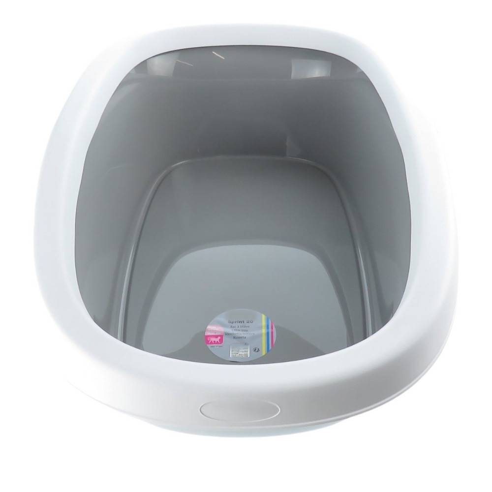 animallparadise - Bac a litière sprint 20, gris pierre 39 x 58 x 17 h  pour chat - Imagen 5