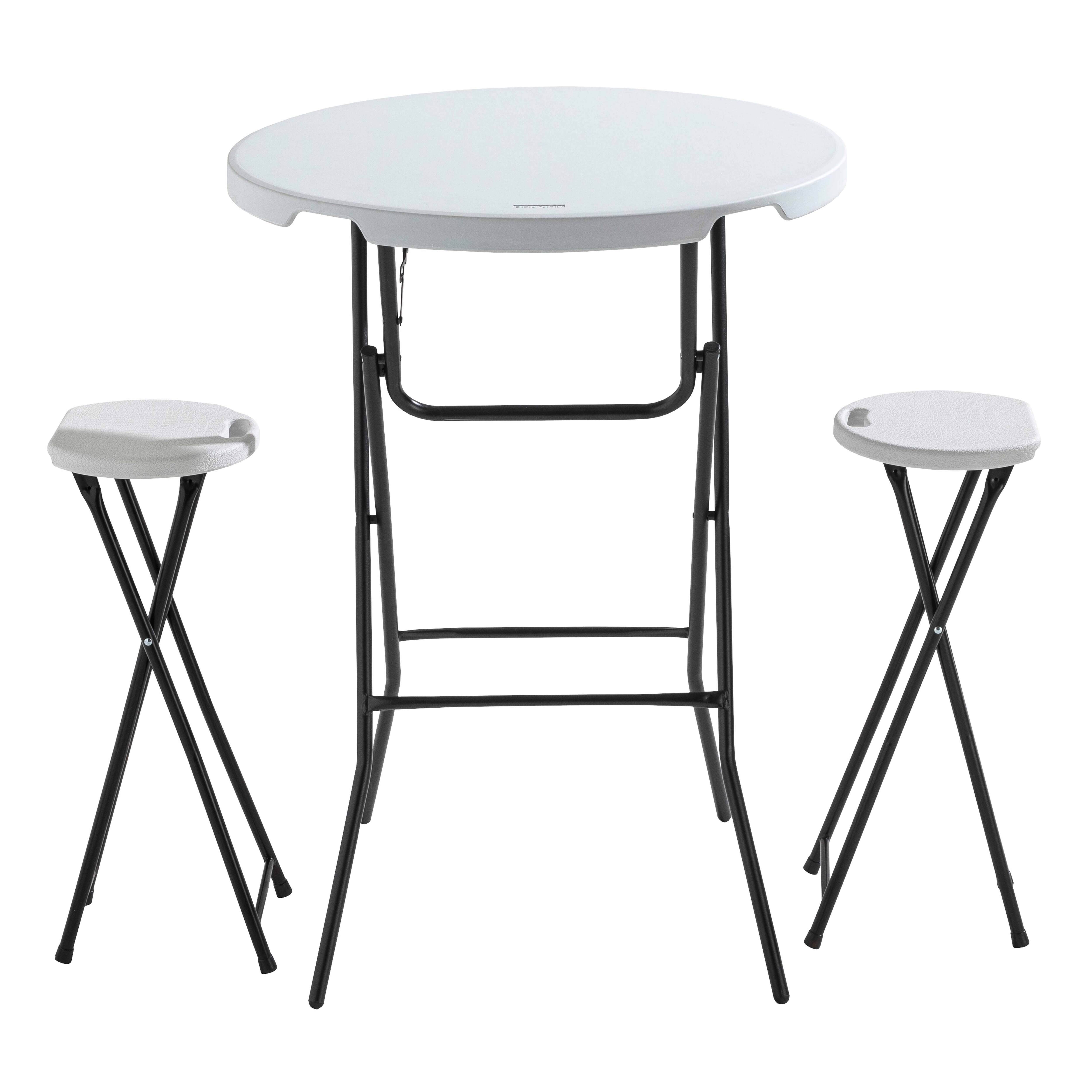 Oviala - Mange-debout pliable et 2 tabourets pliants REKKEM - Oviala - Image 1