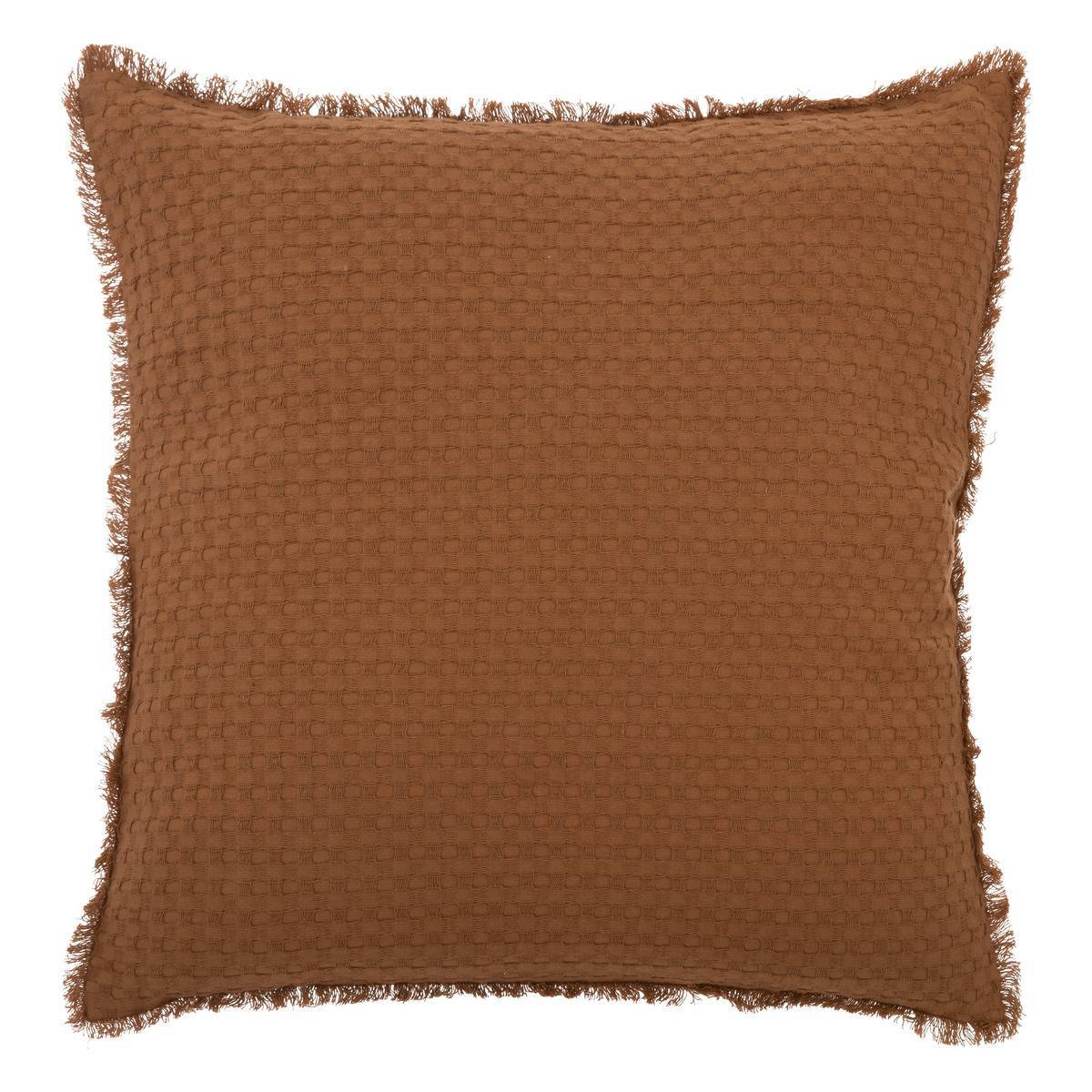 Atmosphera - Coussin nid d'abeille "Widdy" 45x45cm rose terracotta - Atmosphera Créateur d'intérieur - Imagen 1