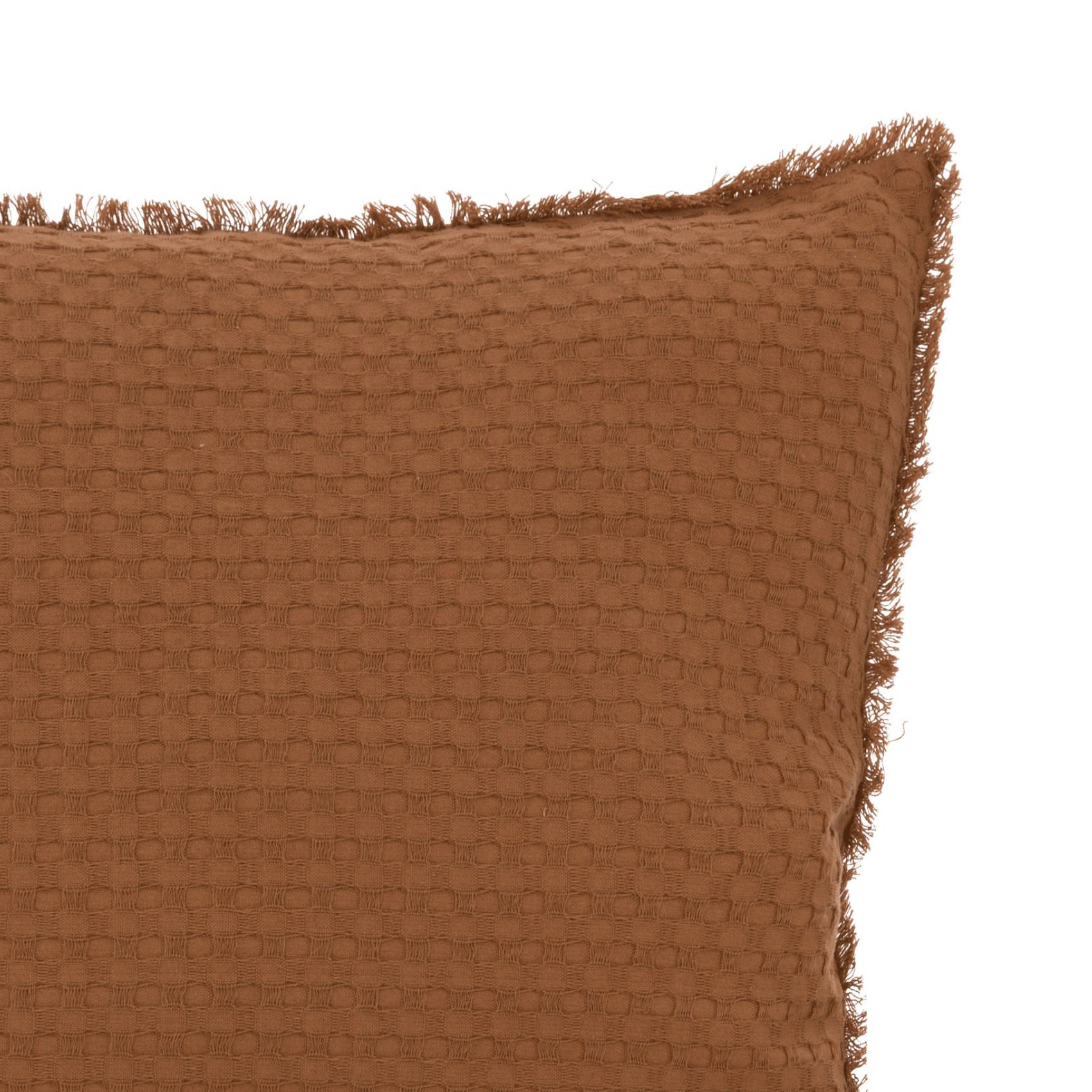 Atmosphera - Coussin nid d'abeille "Widdy" 45x45cm rose terracotta - Atmosphera Créateur d'intérieur - Imagen 4