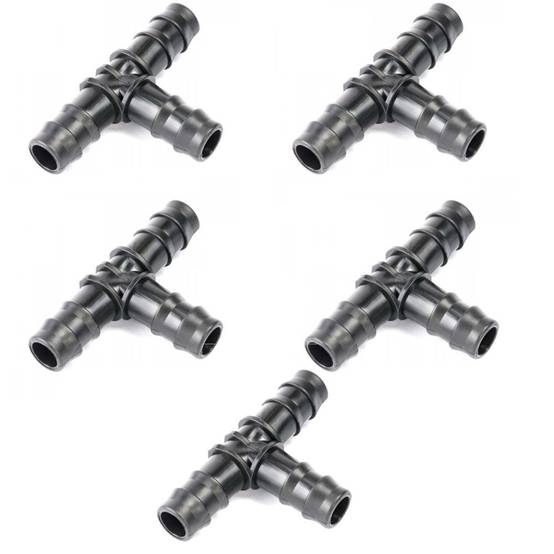 lot de 5 pieces, Dérivation T cannelé 16 mm - Image 1