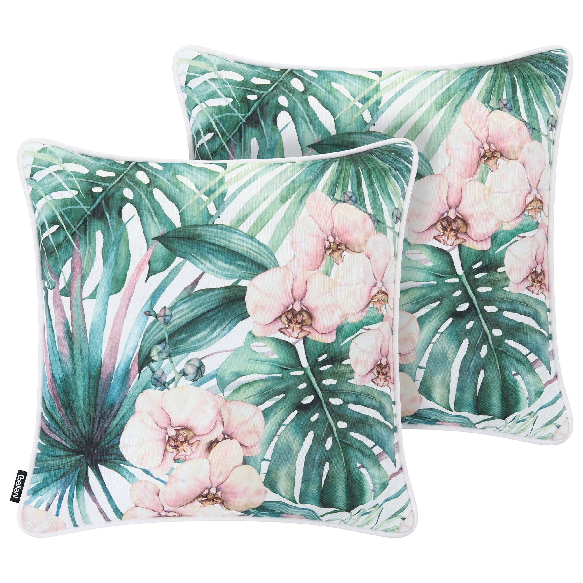 Beliani - Coussin d'extérieur Polyester Vert ALLAMANDA - 45x45x10- Beliani - Image 2