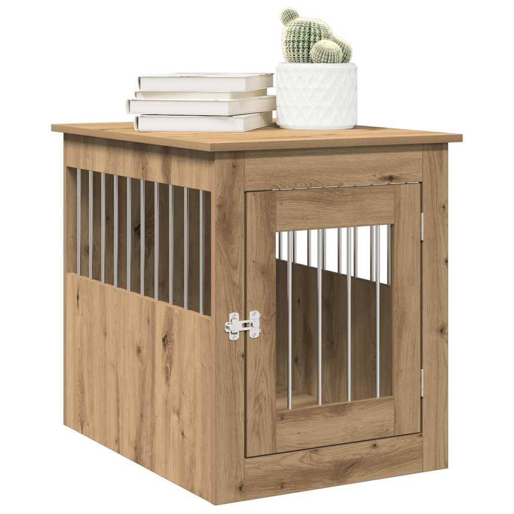 Niche plastique bois et acier marron 55 x 75 x 65 cm - Prolenta premium p371.4 - Image 3