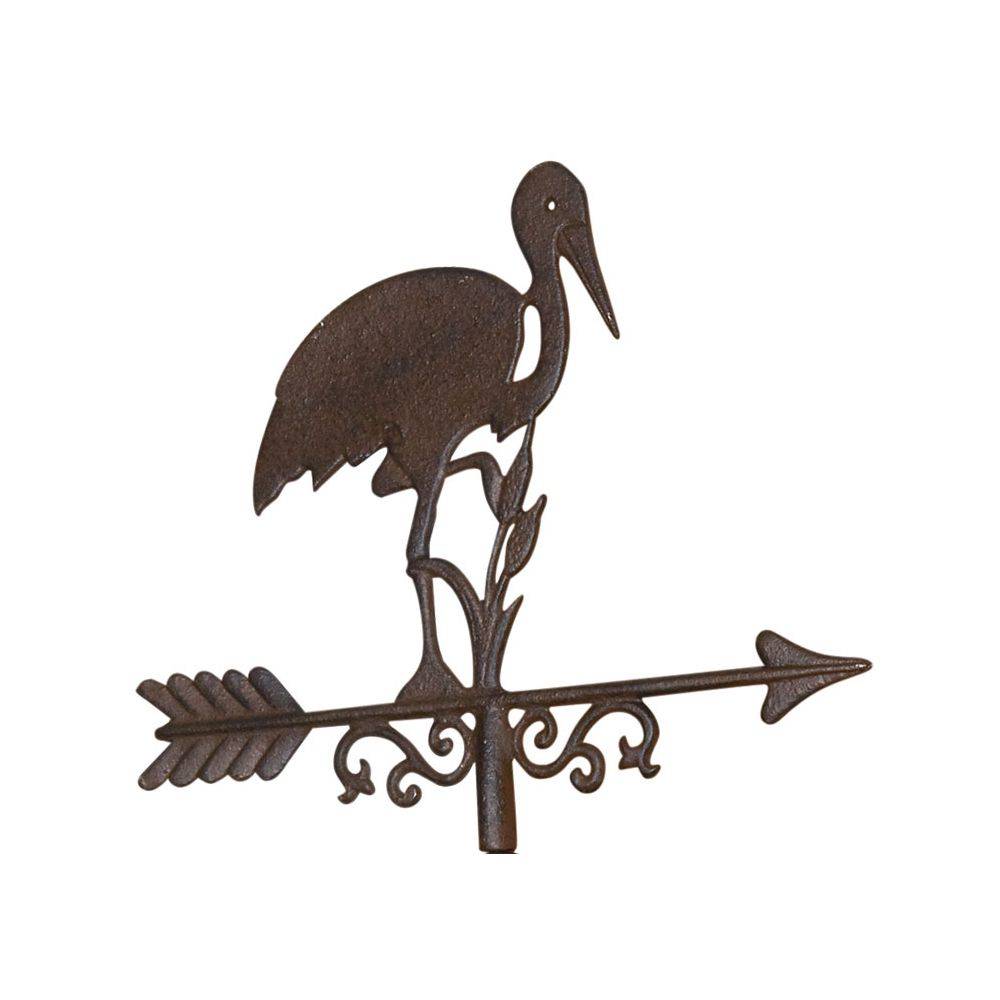 Aubry Gaspard - Girouette cigogne avec frise en fonte - Imagen 4