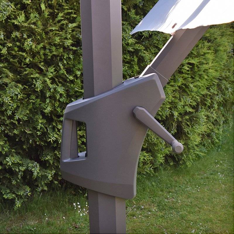 Parasol déporté écru 4x3 m Neptunia - Gecko Jardin - Imagen 4