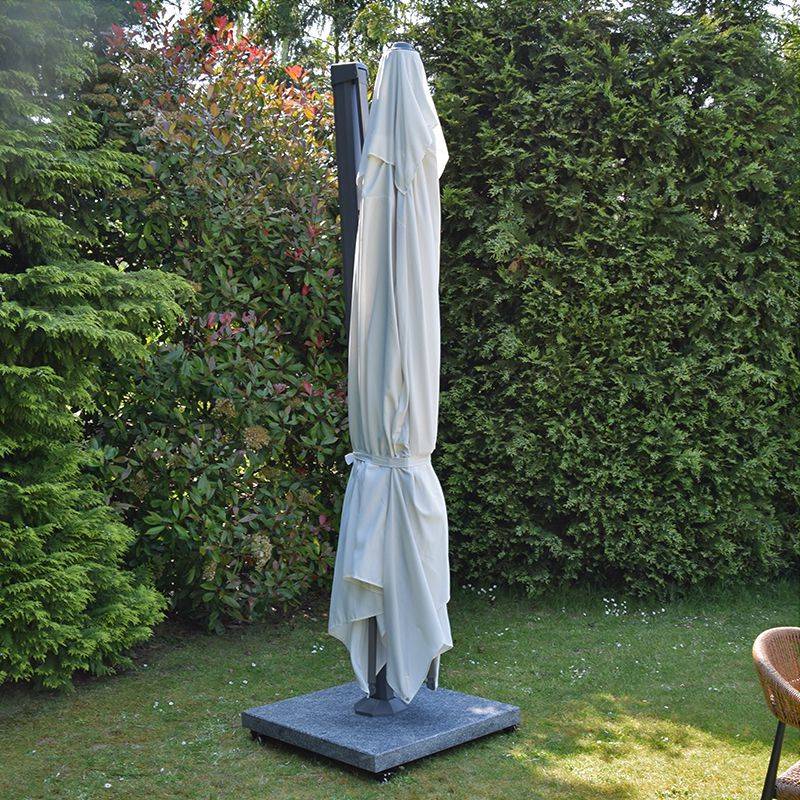 Parasol déporté écru 4x3 m Neptunia - Gecko Jardin - Imagen 3
