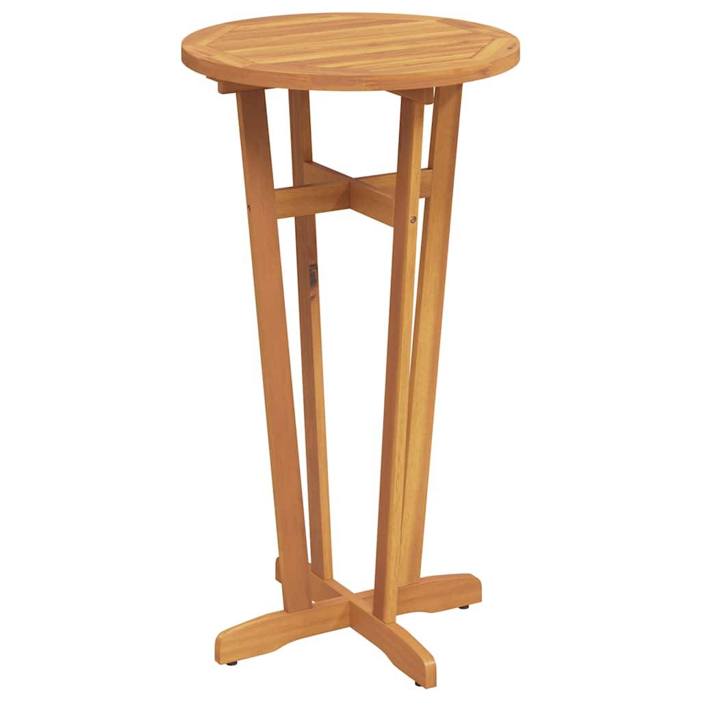 Table de bar de jardin bois d'acacia Ø 60 x 105 cm - PANGIVO - Image 7