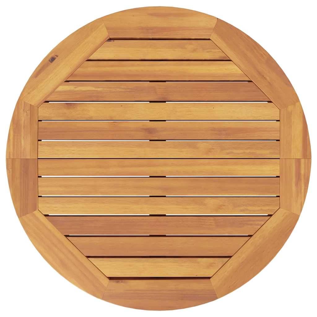 Table de bar de jardin bois d'acacia Ø 60 x 105 cm - PANGIVO - Image 8