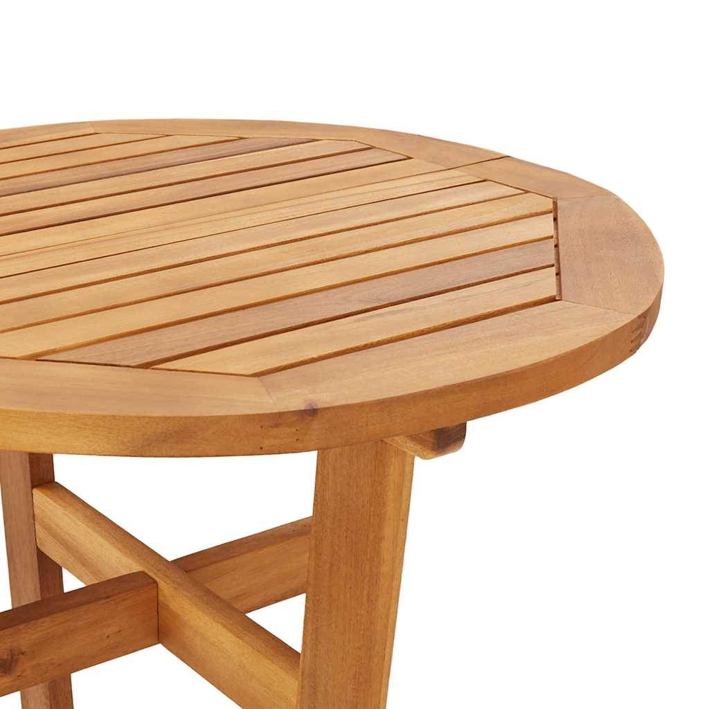 Table de bar de jardin bois d'acacia Ø 60 x 105 cm - PANGIVO - Image 9