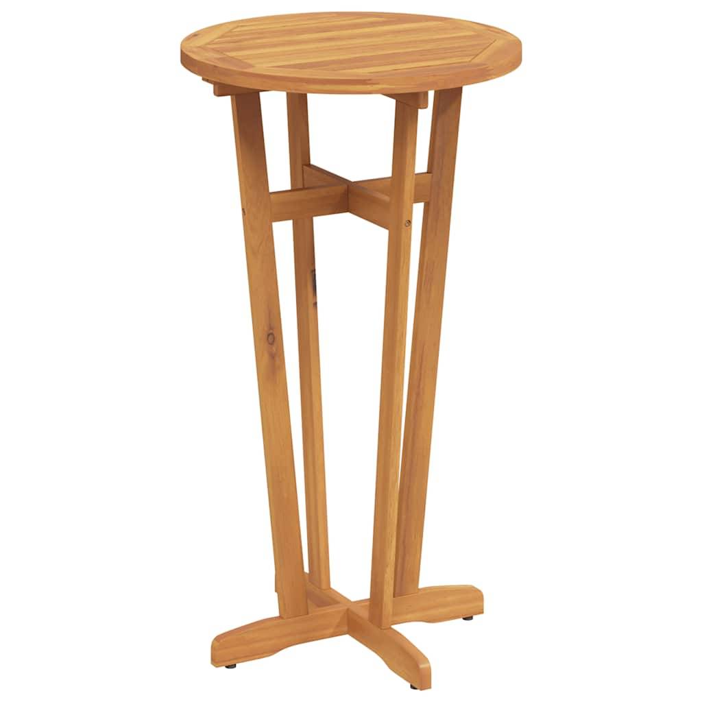 Table de bar de jardin bois d'acacia Ø 60 x 105 cm - PANGIVO - Image 2