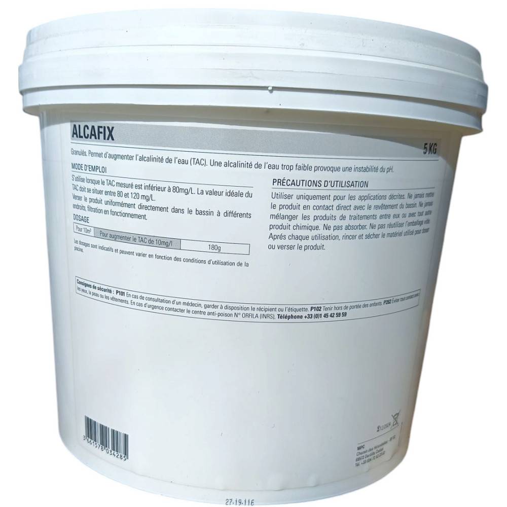 Augmentateur d'alcalinité poudre 5 kg - alcafix - Imagen 3