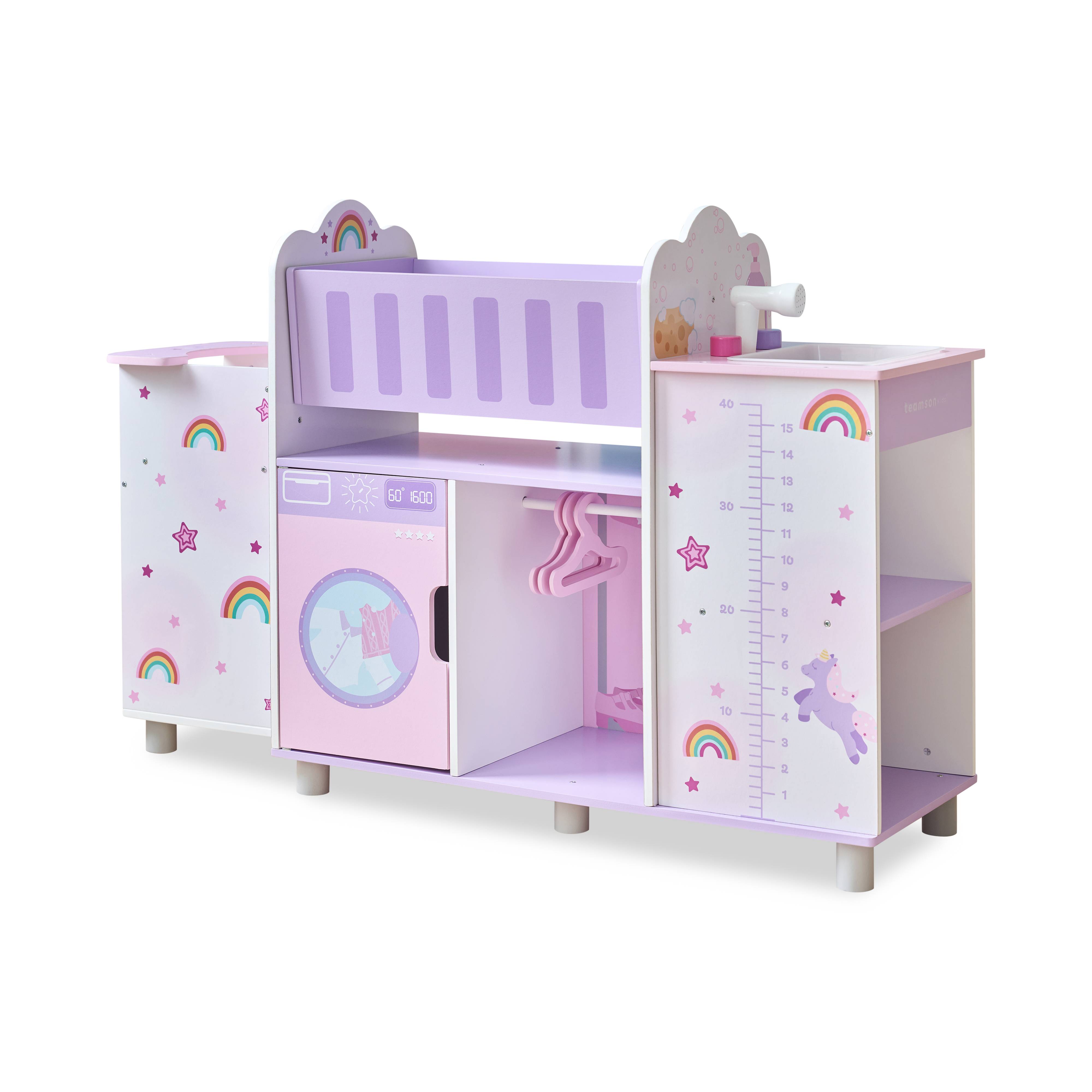 Nursery Poupée 6-en-1 en, Violet, Teamson Kids - Image 2