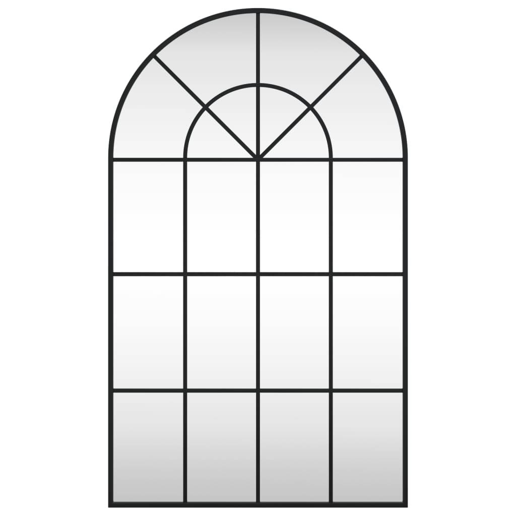 Maison Chic - Miroir mural - Miroir décoratif noir 60x100 cm arche fer - Image 3