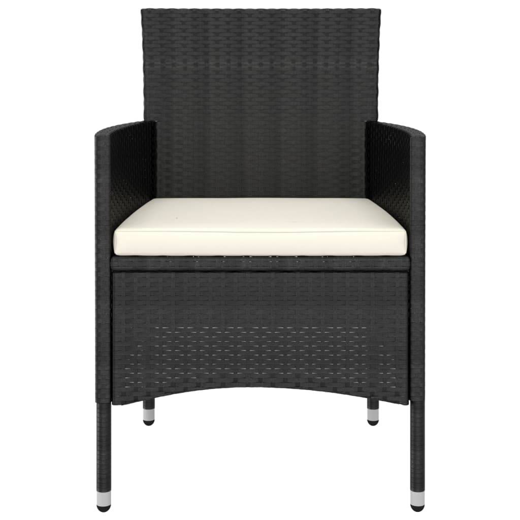 ComfortXL - Salon de Jardin 5 Pièces Rond Résine Tressée avec Tabourets Noir – ComfortXL Outdoor Living - Image 4