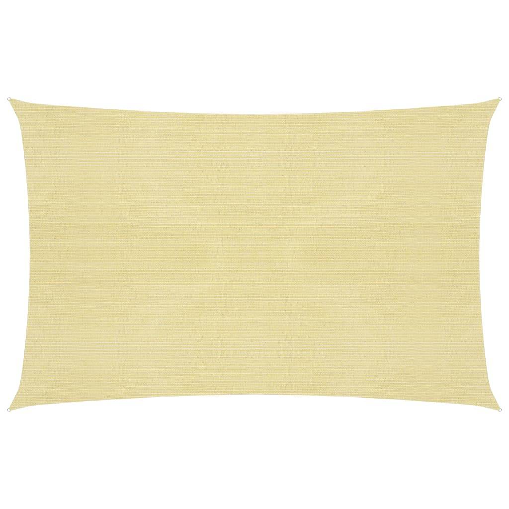 Helloshop26 - Voile d'ombrage 160 g/m² 4 x 5 m pehd beige - Imagen 1