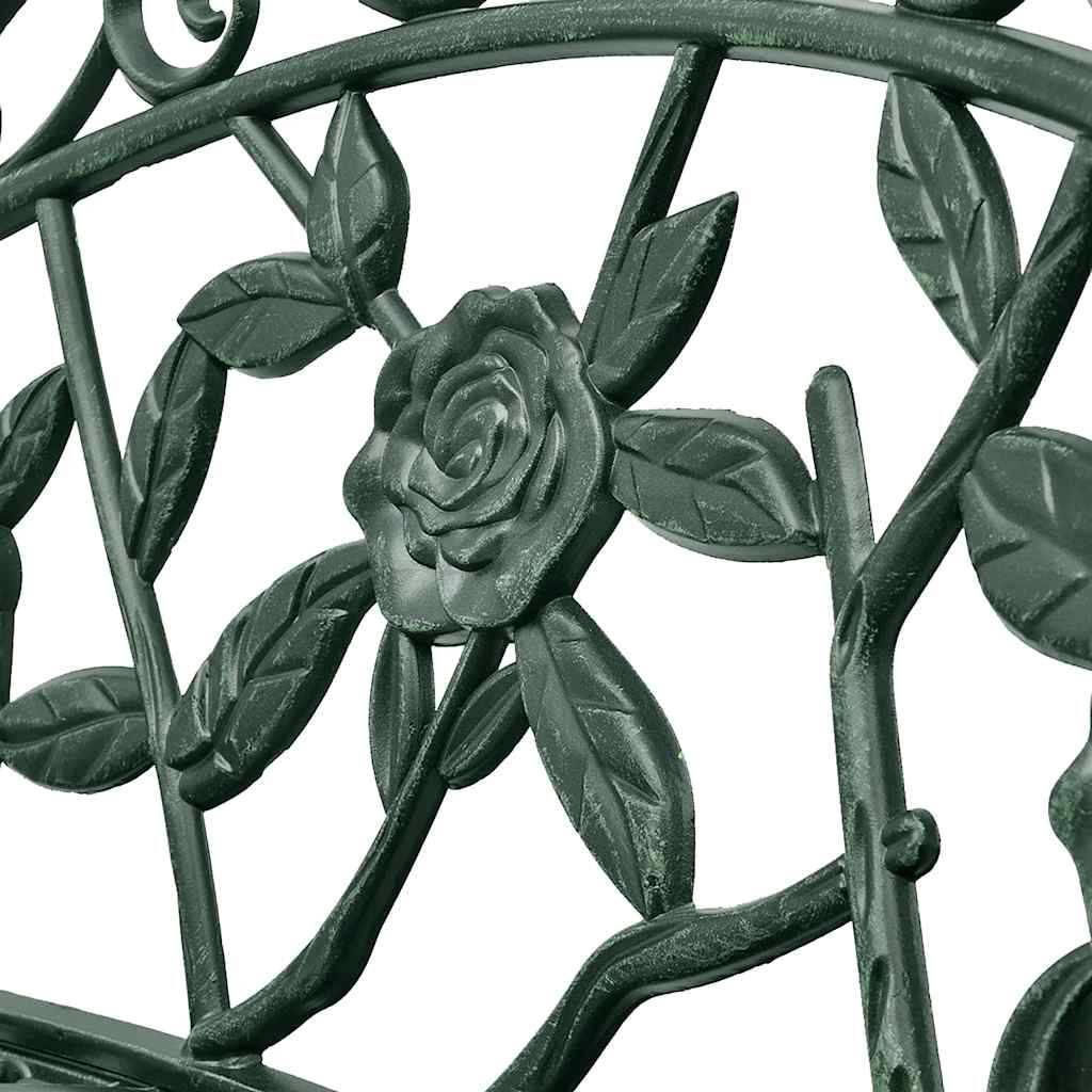 Banc de jardin | Banquette De Jardin | Banc Extérieur 100 cm Aluminium coulé Vert Maison Chic - Image 3