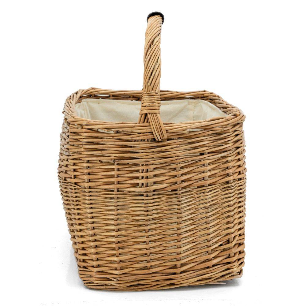 Aubry Gaspard - Panier rectangulaire en osier et coton - Image 4