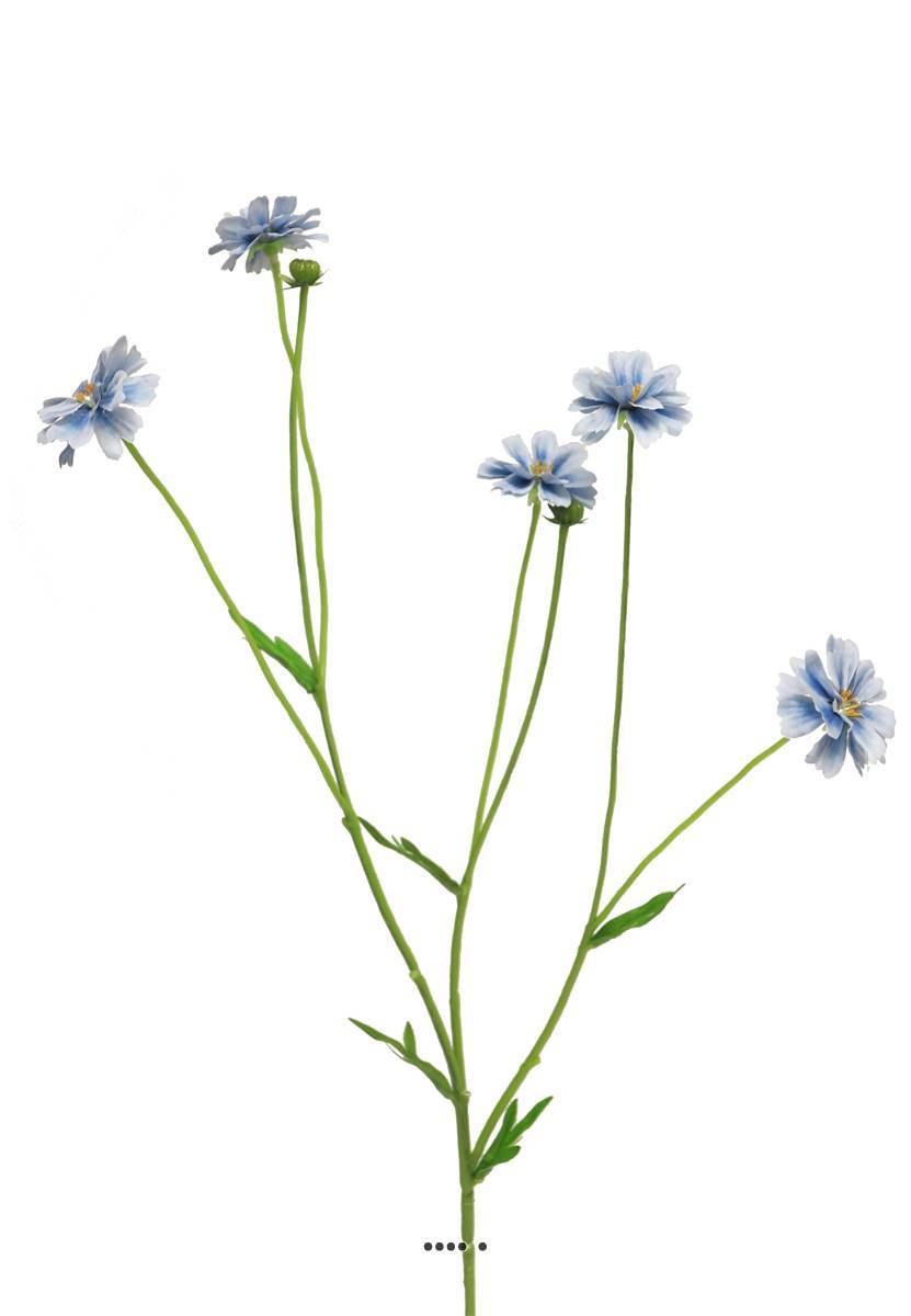 Artificielles - Centaurée artificielle, 3 ramures, H 64 cm Bleu royal - BEST - couleur: Bleu royal 250 - Imagen 3