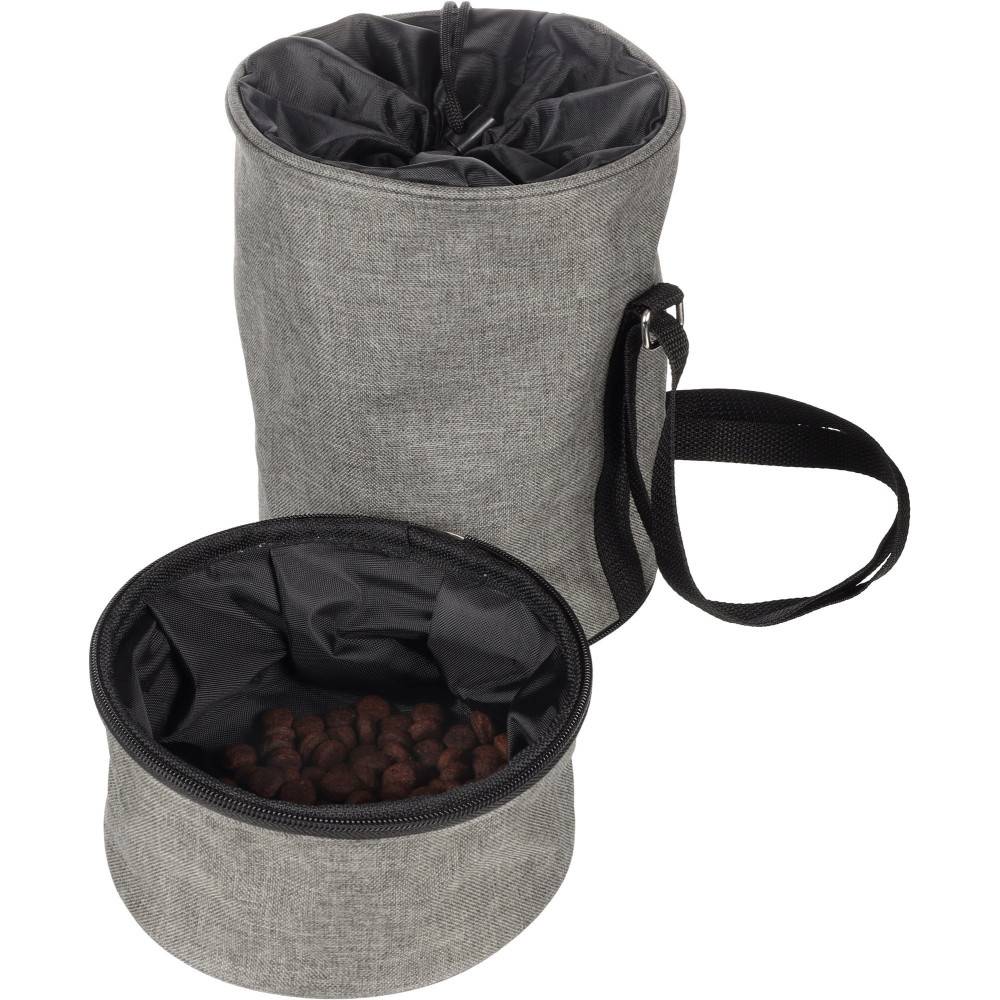 Flamingo - Récipient alimentaire de voyage 4 L, Buster Gris foncé pour chien - Imagen 2
