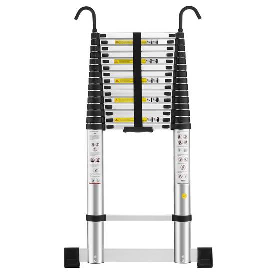 Échelle Télescopique 6.2M en Aluminium Bricolage Pliable, Charge Maximale 150kg - Image 1