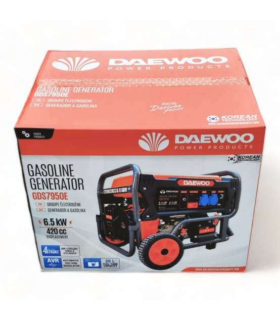 Groupe électrogène à essence 6500W, démarrage électrique, Régulateur AVR - DAEWOO GDS7950E - Image 10