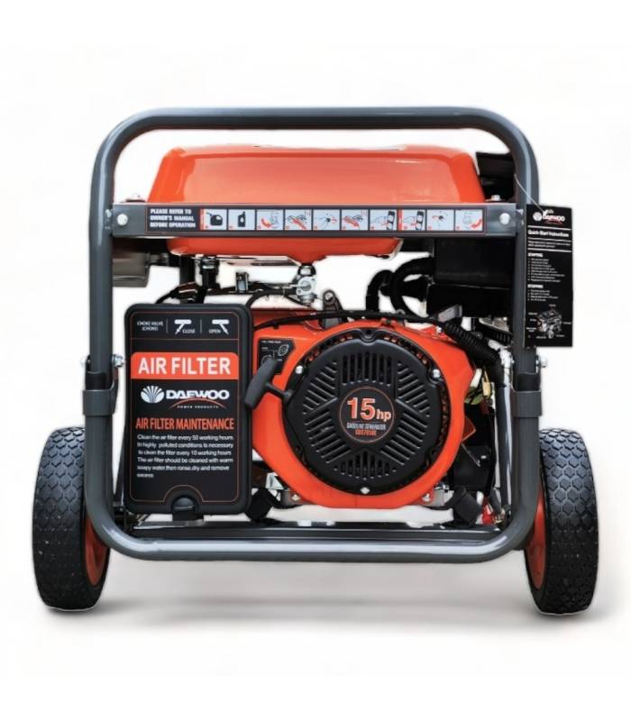 Groupe électrogène à essence 6500W, démarrage électrique, Régulateur AVR  - DAEWOO GDS7950E - Image 7