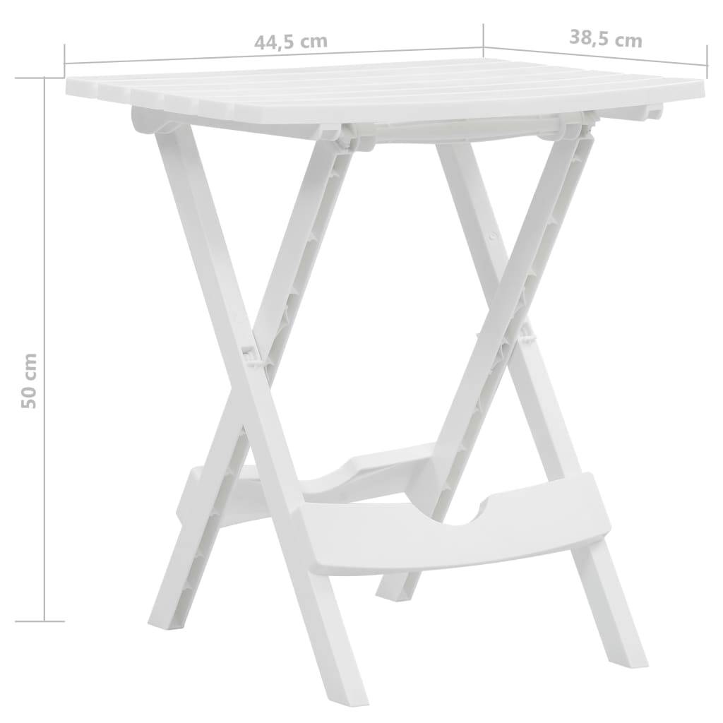 Table bois composite  Prolenta Blanc  44,5 X 38,5 X 50 cm  - P87209B - Image 7