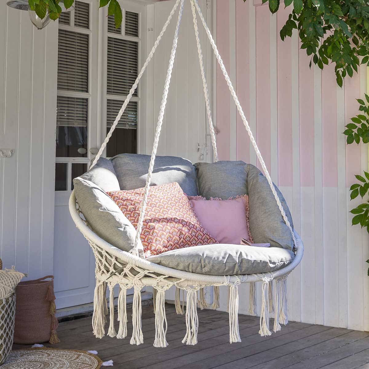Hesperide - Chaise de détente suspendue "Cordessa" en acier traité époxy - Hespéride - Imagen 6