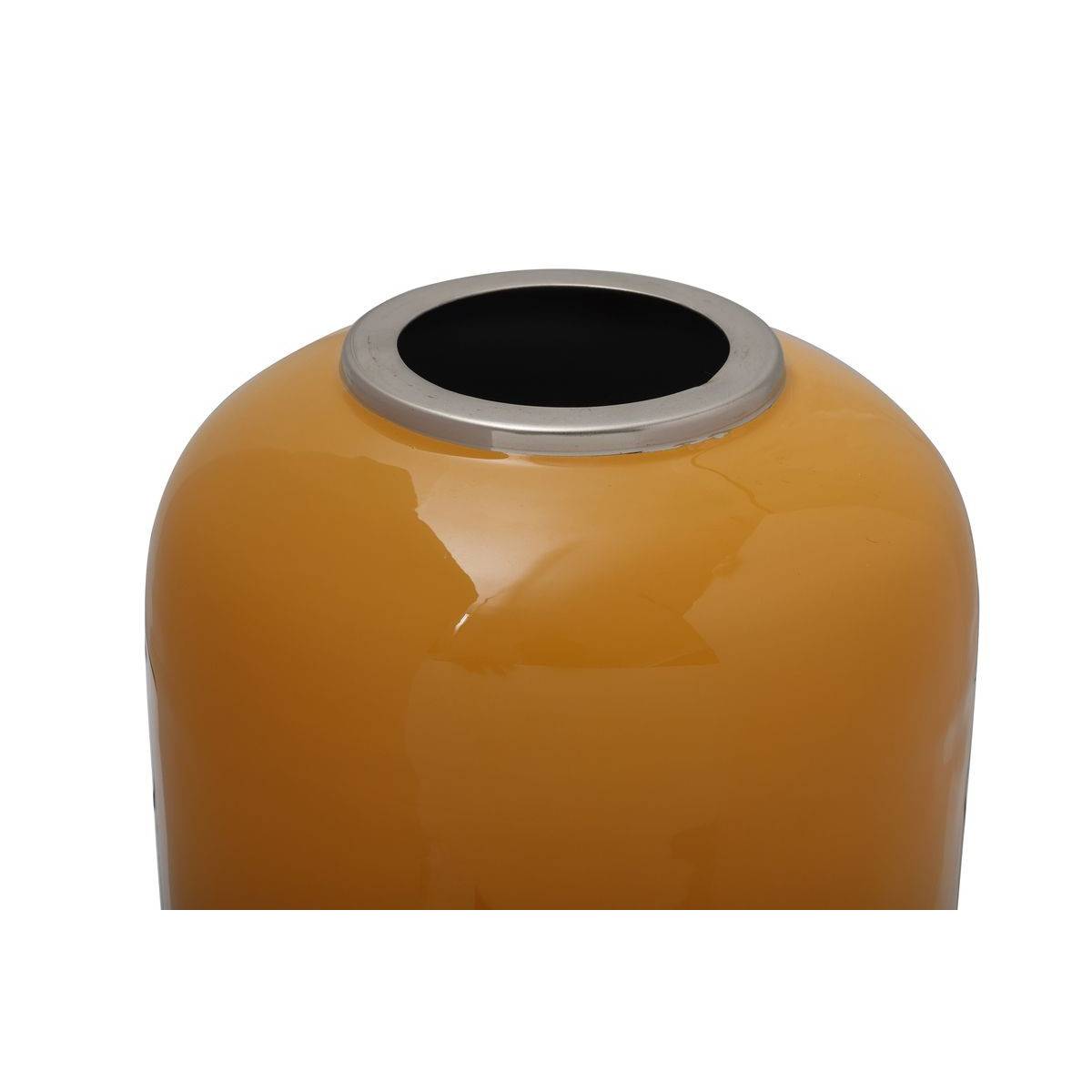 Vase Rond Design "Anita" 45cm Ocre & Argent - Image 2