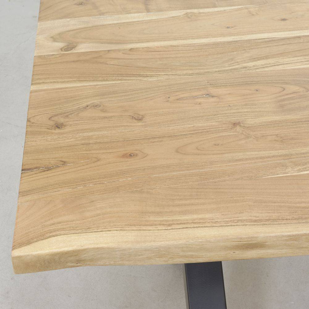 Aubry Gaspard - Table rectangulaire en acacia L220 Ep. 35mm - Imagen 3