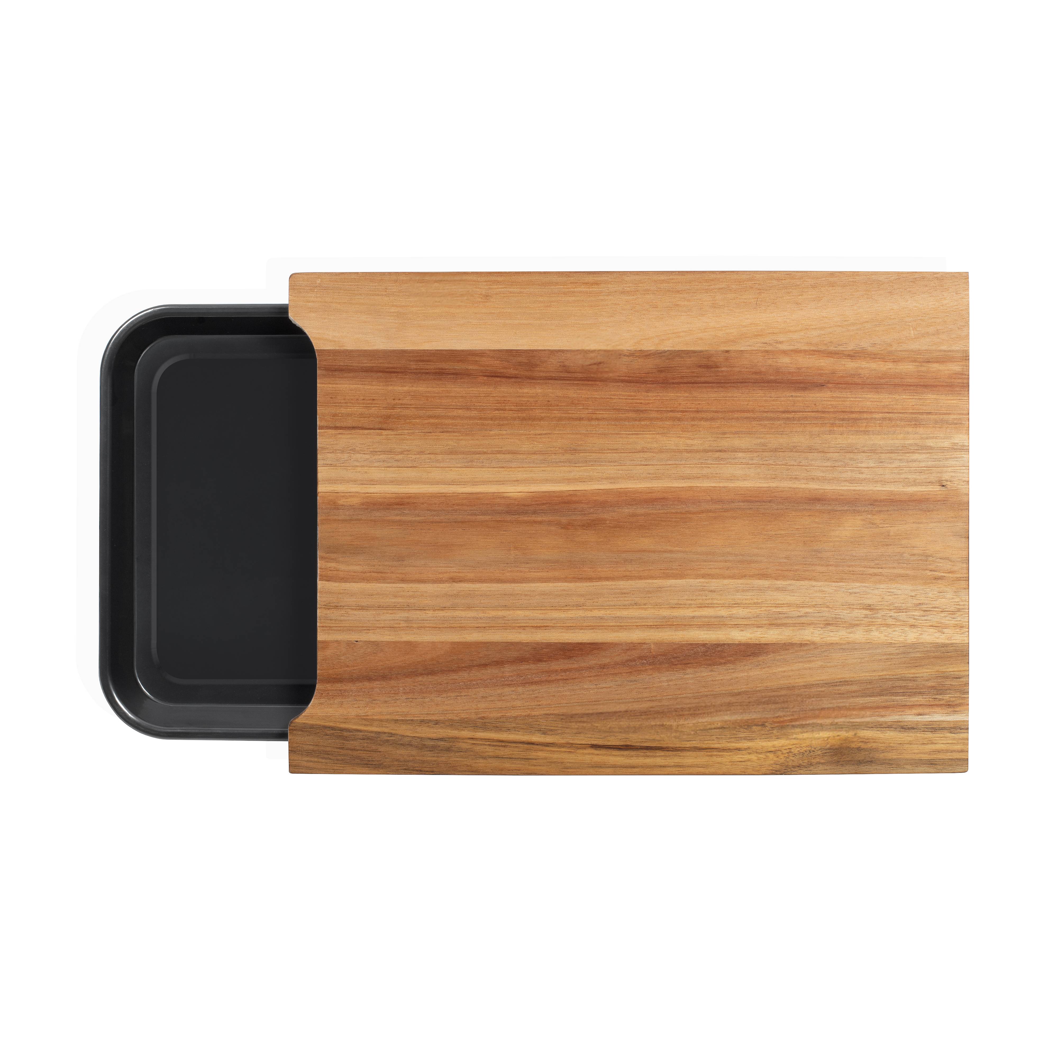 Livoo - Planche à découper bois 36.5x27.5cm + bac récupérateur MES155 Livoo - Imagen 1