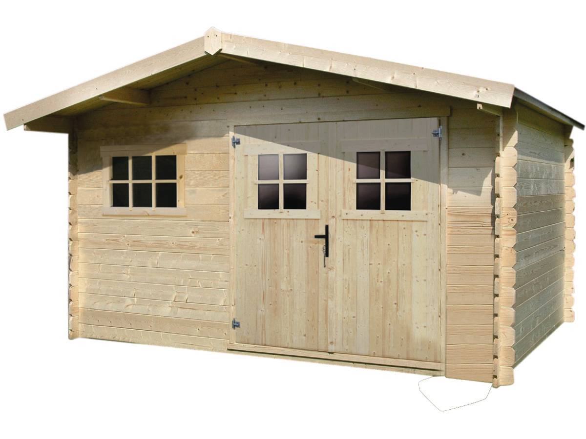 Abri Jardin Bois - 19,72 M² - 4.64 X 4.25 X 2,32 M - 28 Mm -habitat Et Jardin - Image 1