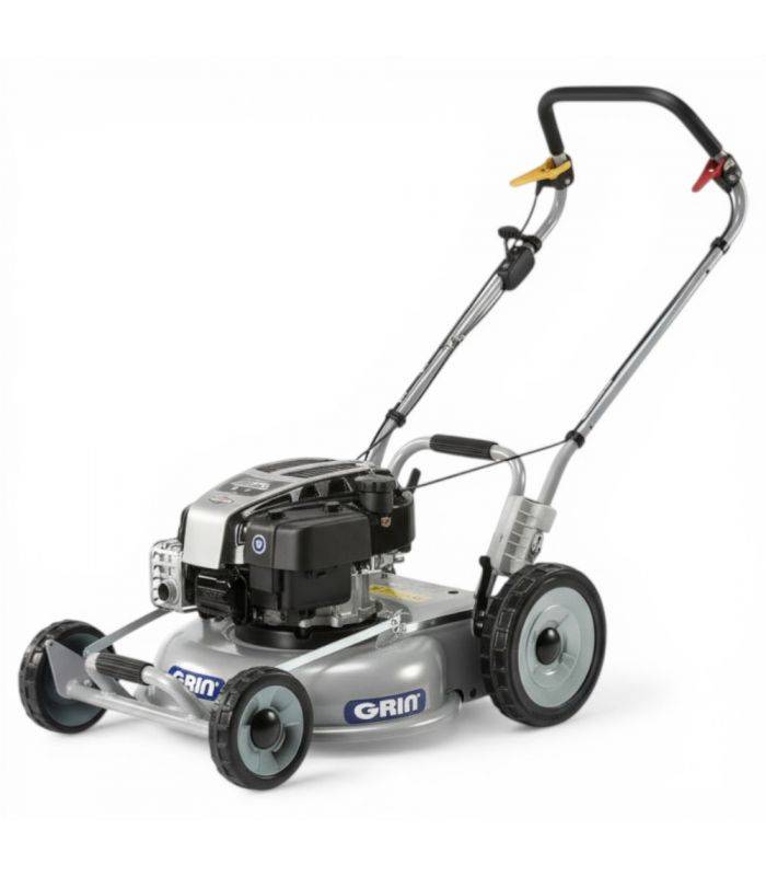 Grin - Tondeuse à gazon professionnelle tractée moteur Briggs Stratton 190 cm³, mulching 46 cm - GRIN PM46A