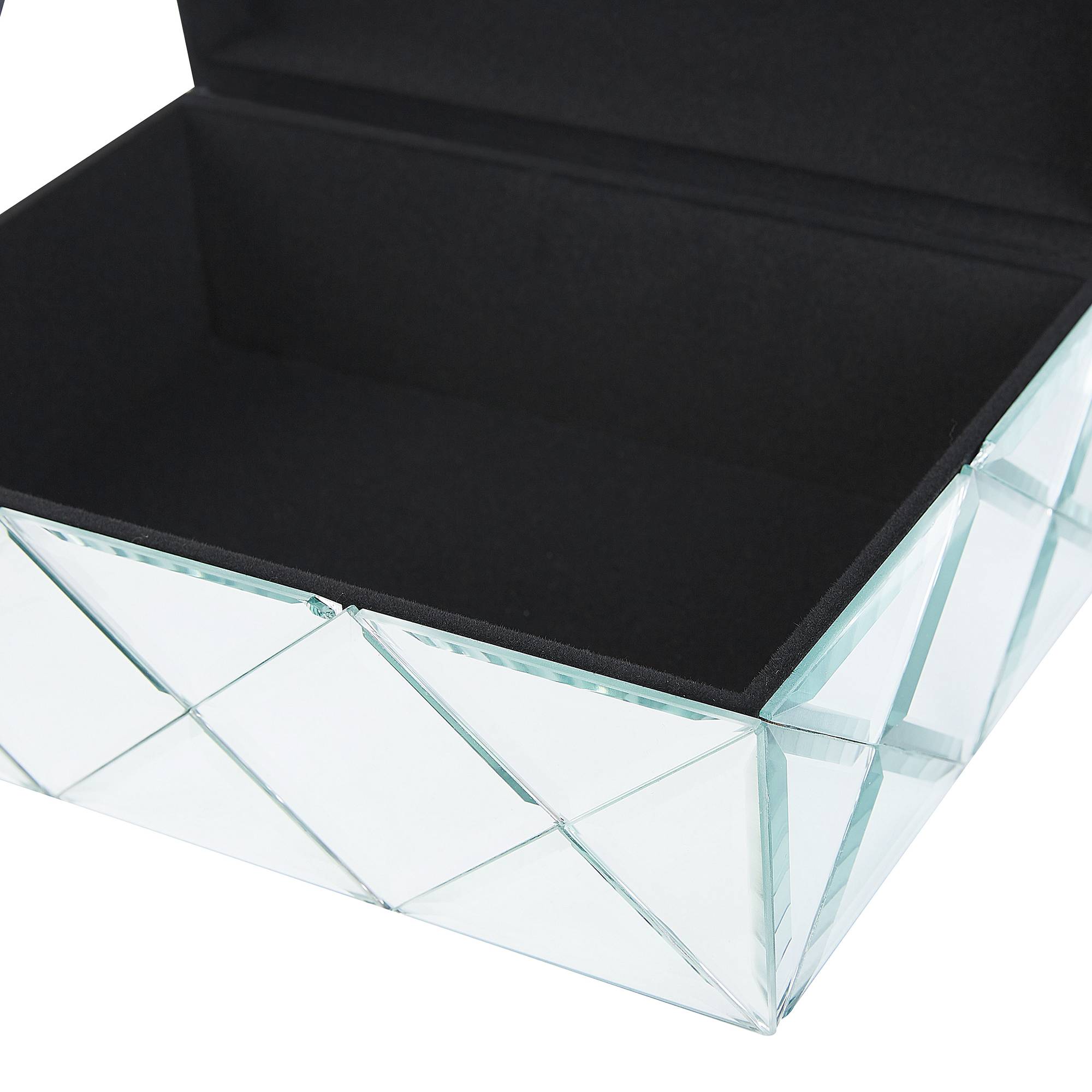 Beliani - Boîte à bijoux Verre Miroir argenté GORRON - Beliani - Imagen 5