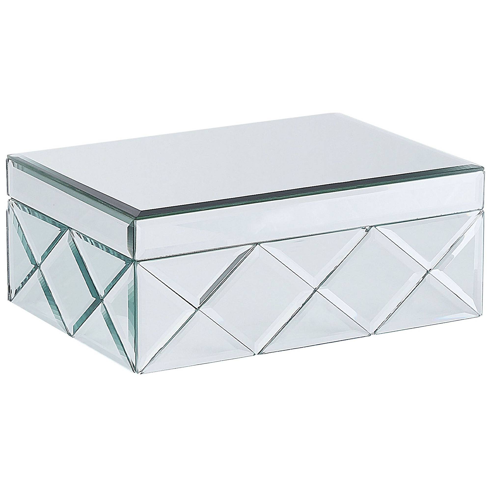 Beliani - Boîte à bijoux Verre Miroir argenté GORRON - Beliani - Imagen 2