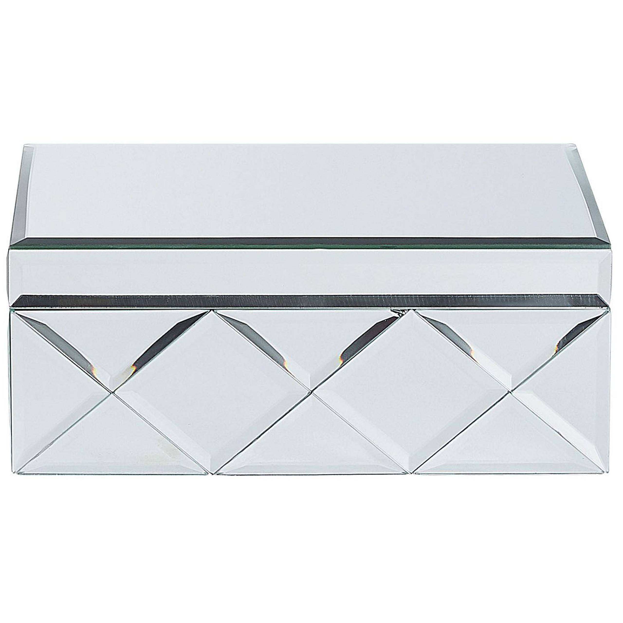 Beliani - Boîte à bijoux Verre Miroir argenté GORRON - Beliani - Imagen 4